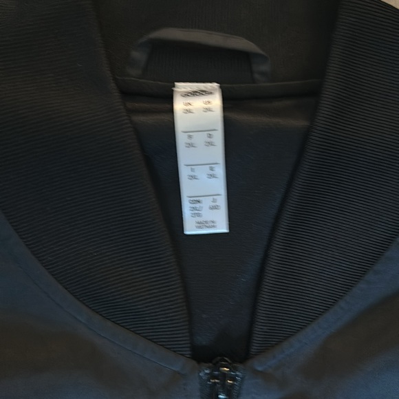 Rare Black Adidas Vetements Anthem Bomber Jacket FTBL Nylon Glanz DP2681 XXL - Picture 4 of 6